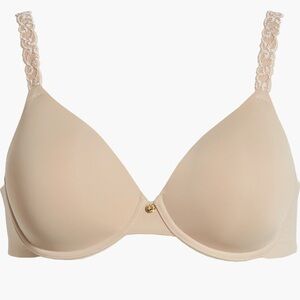 NWOT Natori Pure Luxe Underwire T-Shirt Bra in Shade Cafe Nude